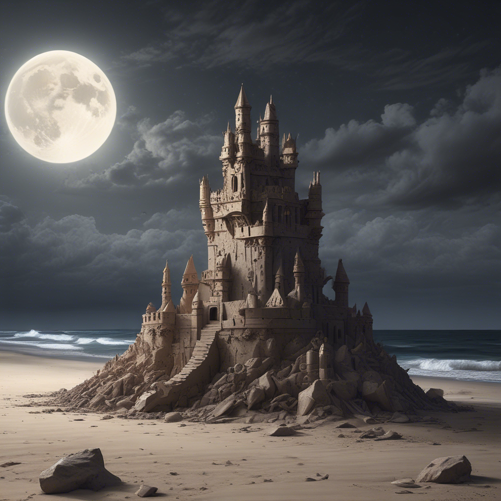 A close-up image of a crumbling sandcastle on a beach, symbolizing the vulnerability and obsolescence of traditional security models. ||pexels:minimal