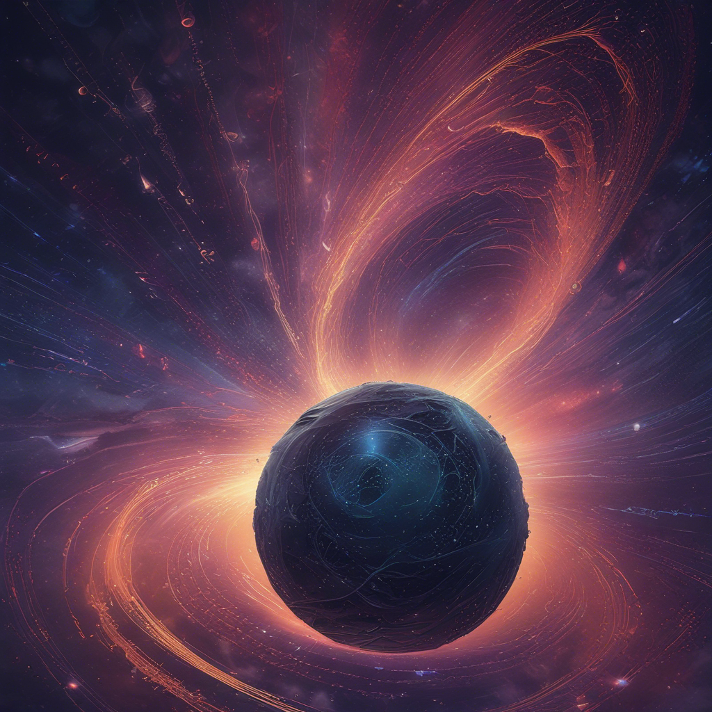 an abstract visualization of a digital marketplace with flowing currency and AI elements converging, representing...