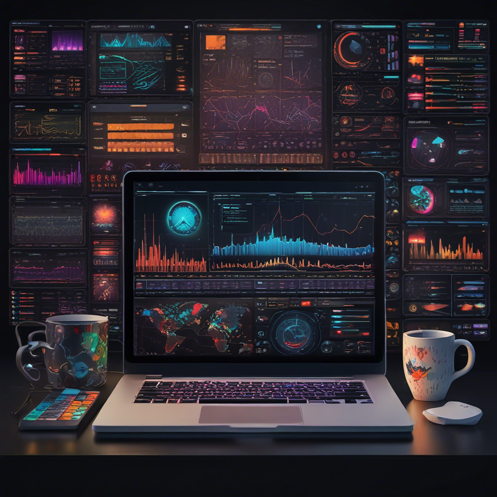 a close-up of a laptop screen showing a well-organized Grafana dashboard with various widgets, charts, and real-time data feeds ||pexels:screens with