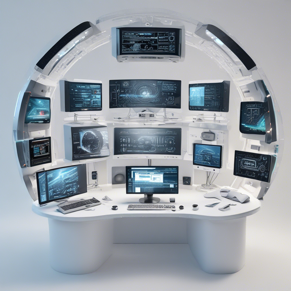 A modern workspace with a developer working on multiple screens displaying various code snippets, symbolizing diverse AI coding tools. ||pexels:worksp