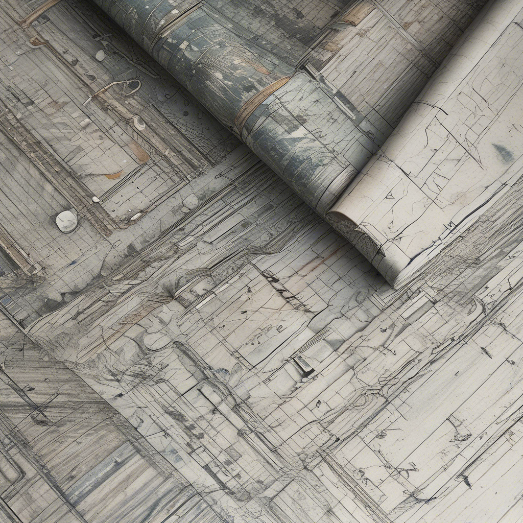 a blueprint with a stable structure on one side and a shaky, incomplete version on the other, representing the contrast between solid engineering and