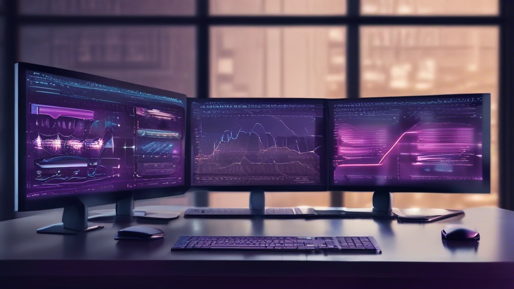 A futuristic workspace with multiple screens showing parallel processes and data streams to symbolize asynchronous operations. ||pexels:futuristic||