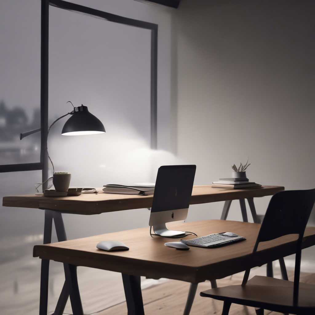 A minimalist workspace with a closed laptop lid, symbolizing a shift from cloud dependency to local processing power.